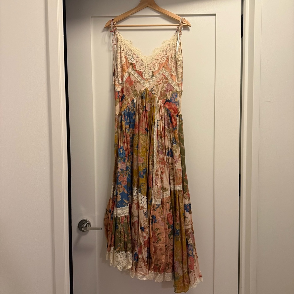 ZIMMERMANN August Asymmetric Midi Dress - Picture 4 of 6
